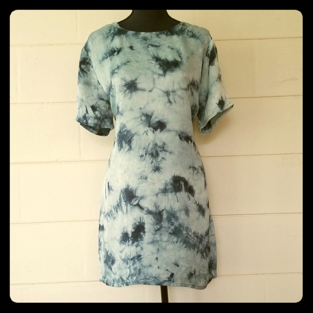 Zara Blue Tie-Dye Short Sleeve Tee